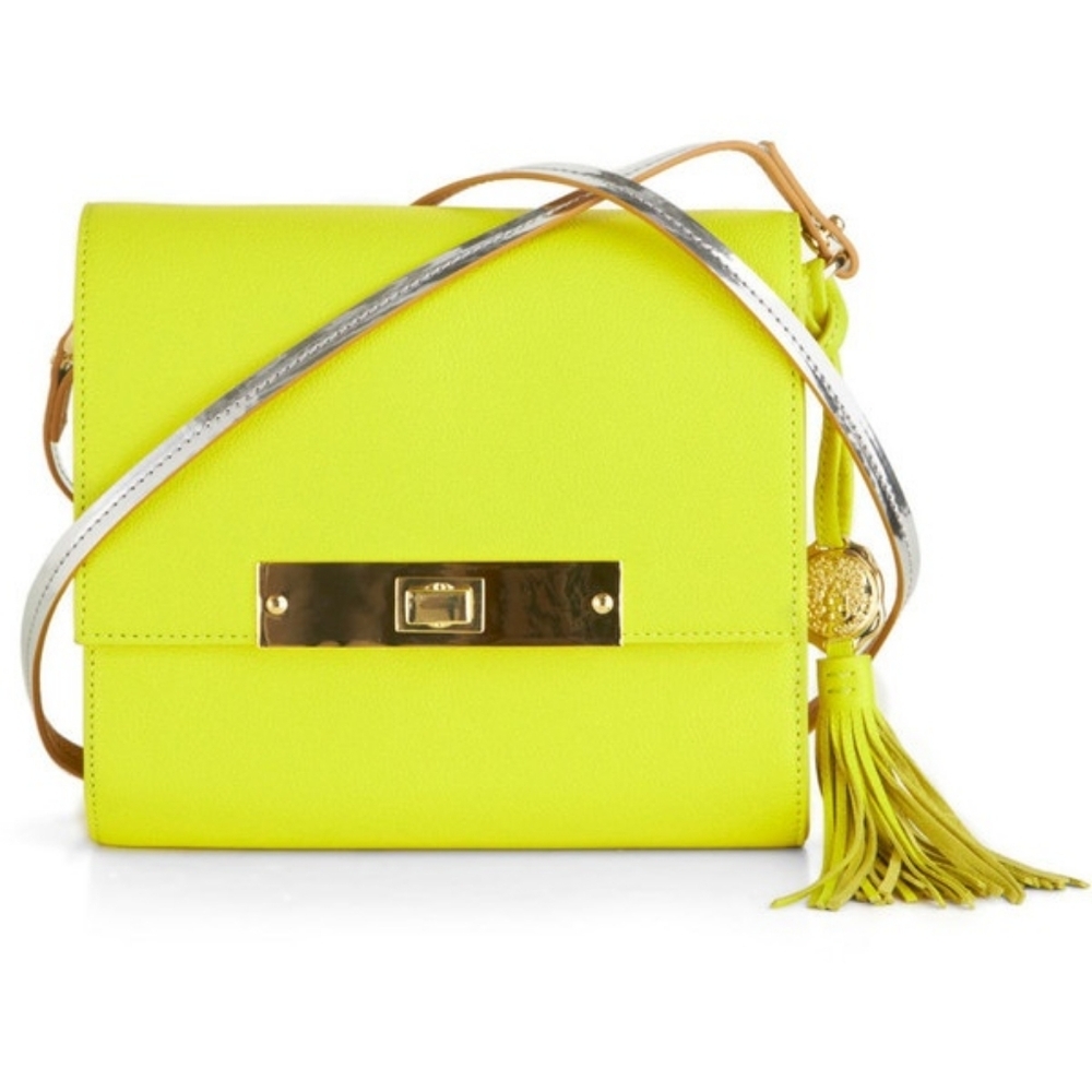 Vince Camuto lime green crossbody shoulder bag